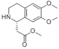 1-Isoquinolineacetic acid, 1,2,3,4-tetrahydro-6,7-dimethoxy-, methyl ester, (1S)-结构式