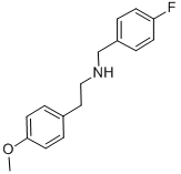 Structure of (4-FLUORO-BENZYL)-[2-(4-METHOXY-PHENYL)-ETHYL]-AMINE