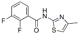 Benzamide,2,3-difluoro-N-(4-methyl-2-thiazolyl)-结构式