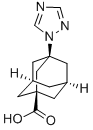 Structure of 3-(1H-1,2,4-triazol-1-yl)-1-adamantanecarboxylic acid