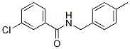 Structure of 3-chloro-N-(4-methylbenzyl)benzamide