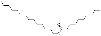 Structure of tetradecyl decanoate