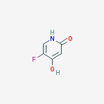 2-1H-PYRIDINONE,5-FLUORO-4-HYDROXY- 的化学结构式