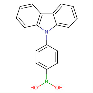 Structure of Boronic acid, [4-(9H-carbazol-9-yl)phenyl]-