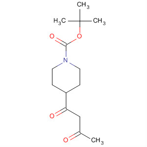 4-(3-氧代丁酰基)哌啶-1-羧基叔丁酯结构式