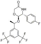 Structure of (5R,6R)-6-[(1R)-1-[3,5-Bis(trifluoromethyl)phenyl]ethoxy]-5-(4-fluorophenyl)-3-morpholinone