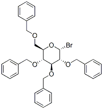 四-O-苄基-ALPHA-D-吡喃葡萄糖基溴化结构式