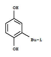 Structure of 2-(2-methylpropyl)benzene-1,4-diol