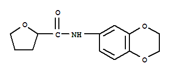 2-Furancarboxamide,N-(2,3-dihydro-1,4-benzodioxin-6-yl)tetrahydro-结构式
