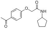 Structure of 4-(Cyclopentylcarbamoylmethoxy)acetophenone