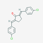 Structure of 2,5-bis(4-chlorobenzylidene)cyclopentanone