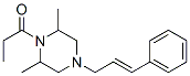 2,6-Dimethyl-1-(1-oxopropyl)-4-(3-phenyl-2-propenyl)piperazine结构式