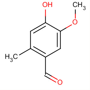 Structure of Benzaldehyde, 4-hydroxy-5-methoxy-2-methyl-