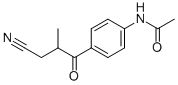 Structure of 4-(3-CYANO-2-METHYLPROPIONYL)ACETAMILIDE