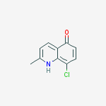 8-chloro-2-methyl-1H-quinolin-5-one结构式