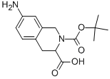 Structure of 7-AMINO-2-(TERT-BUTOXYCARBONYL)-1,2,3,4-TETRAHYDROISOQUINOLINE-3-CARBOXYLIC ACID