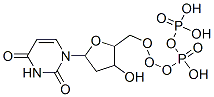 [[5-(2,4-dioxopyrimidin-1-yl)-3-hydroxy-oxolan-2-yl]methoxy-hydroxy-phosphoryl]oxyphosphonic acid结构式