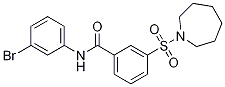 Structure of 3-(azepan-1-ylsulfonyl)-N-(3-broMophenyl)benzaMide