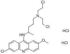 Structure of QUINACRINE MUSTARD DIHYDROCHLORIDE