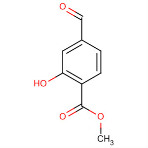 Structure of Benzoic acid, 4-formyl-2-hydroxy-, methyl ester
