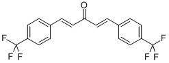 1,5-Bis(4-trifluoromethylphenyl)-penta-1,4-diene-3-one结构式