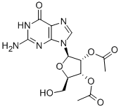 Structure of 2,3-di-O-acetylguanosine