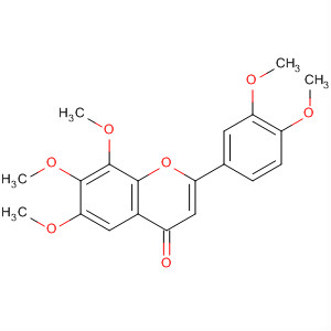 Structure of 4H-1-Benzopyran-4-one, 2-(3,4-dimethoxyphenyl)-6,7,8-trimethoxy-