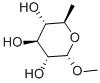 Structure of Methyl 6-deoxy-alpha-D-glucopyranoside