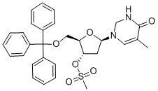 Structure of 5-O-TRITYL-3-O-MESYLTHYMIDINE