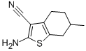 Structure of 2-AMINO-6-METHYL-4,5,6,7-TETRAHYDRO-1-BENZOTHIOPHENE-3-CARBONITRILE