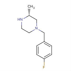 Structure of Piperazine, 1-[(4-fluorophenyl)methyl]-3-methyl-, (3R)-