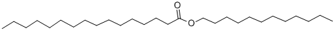 Chemical structure of PALMITIC ACID LAURYL ESTER