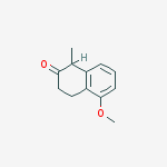 5-methoxy-1-methyl-3,4-dihydro-1h-naphthalen-2-one结构式