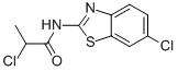 2-CHLORO-N-(6-CHLORO-2-BENZOTHIAZOLYL)-PROPANAMIDE结构式