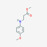Methyl N-(4-methoxyphenyl)-beta-alaninate结构式