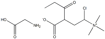 Structure of Glycin Propionyl L-carnitine hydrochloride