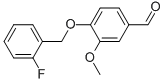 4-(2-氟-苄氧基)-3-甲氧基-苯甲醛结构式