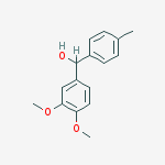 (3,4-dimethoxyphenyl)-(4-methylphenyl)methanol结构式