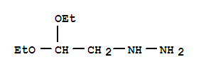 Structure of 1-(2,2-diethoxyethyl)hydrazine