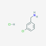 Structure of 1-(3-chlorophenyl)methanamine