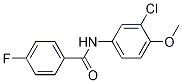Structure of N-(3-Chloro-4-Methoxyphenyl)-4-fluorobenzaMide, 97%