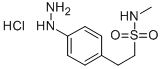 4-肼基-N-甲基苯基乙烷磺酰胺盐酸盐结构式