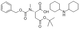 Structure of Z-N-ME-ASP(OTBU)-OH DCHA