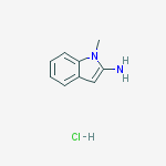 Structure of 1-methylindol-2-amine;hydrochloride