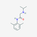 N-(2,6-dimethylphenyl)-2-(propan-2-ylamino)acetamide结构式