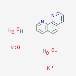 BISPEROXO(1,10-PHENANTHROLINE)OXOVANADATE(1-) ?OTASSIUM结构式
