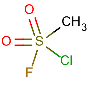 Structure of Methanesulfonyl chloride, fluoro-