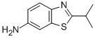 Structure of 2-(1-methylethyl)-1,3-benzothiazol-6-amine