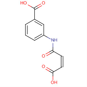 Structure of Benzoic acid, 3-[(3-carboxy-1-oxo-2-propenyl)amino]-, (Z)-