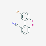 Structure of 5'-Bromo-2',6-difluorobiphenyl-2-carbonitrile